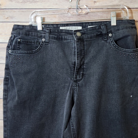 Jones New York Jeans Nwot Black Wstuds Jones New York Lexington